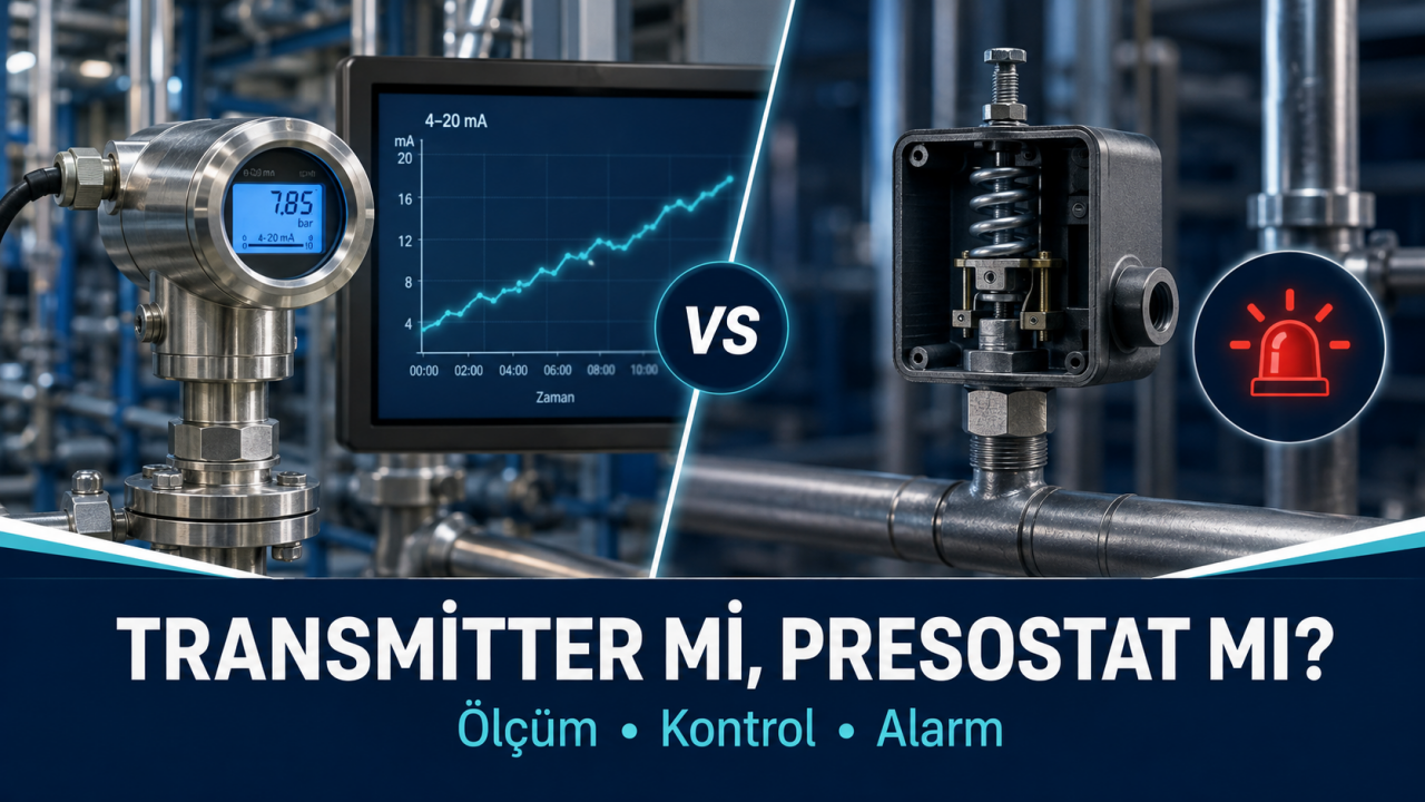 Basınç Transmitteri mi Presostat mı? Doğru Seçim Rehberi