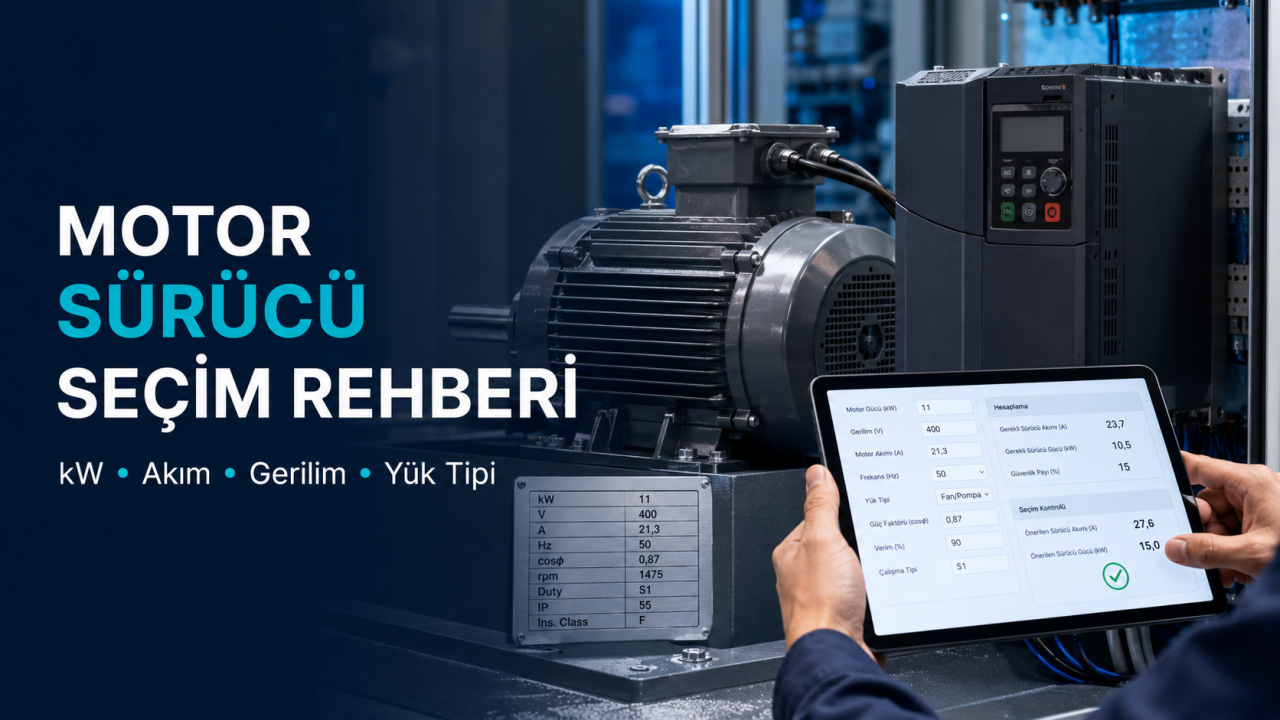 Motor Sürücü Seçimi Nasıl Yapılır? kW, Akım ve Gerilim Rehberi