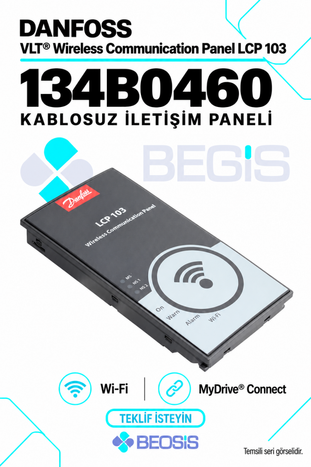 Danfoss 134B0460 VLT Wireless Communication Panel LCP 103 Wi-Fi Kablosuz İletişim Paneli
