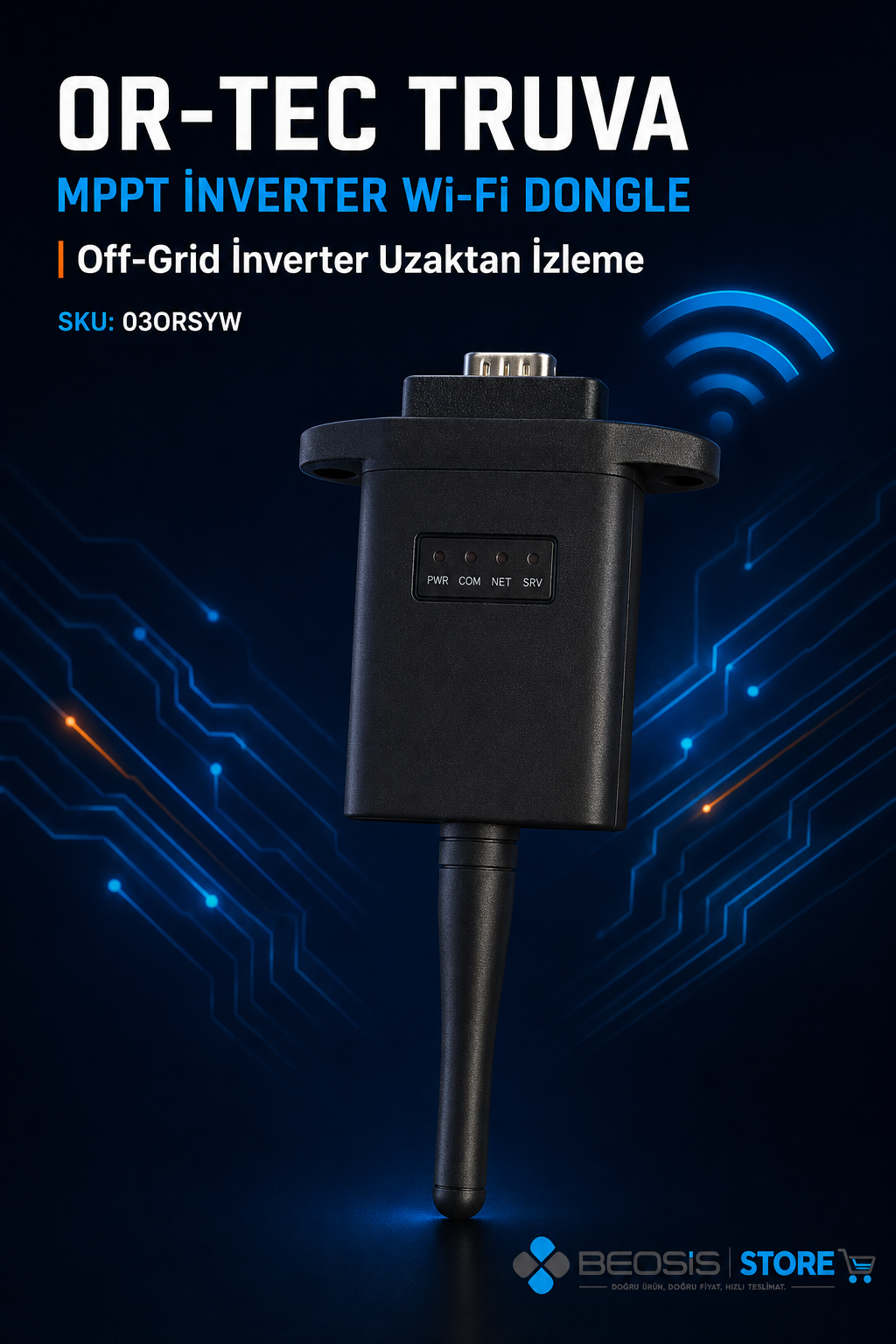 OR-TEC TRUVA MPPT İNVERTER 03ORSYW Wİ-Fİ DONGLE (Off-Grid İNVERTER UZAKTAN İZLEME)