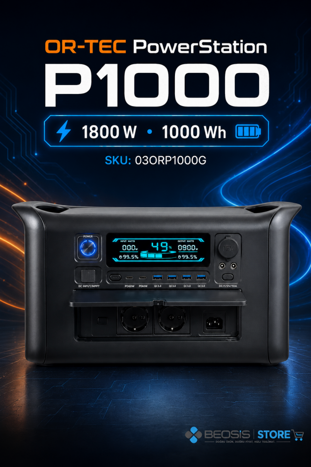 OR-TEC PowerStation 03ORP1000G P1000 1800W+1000Wh Powerstation