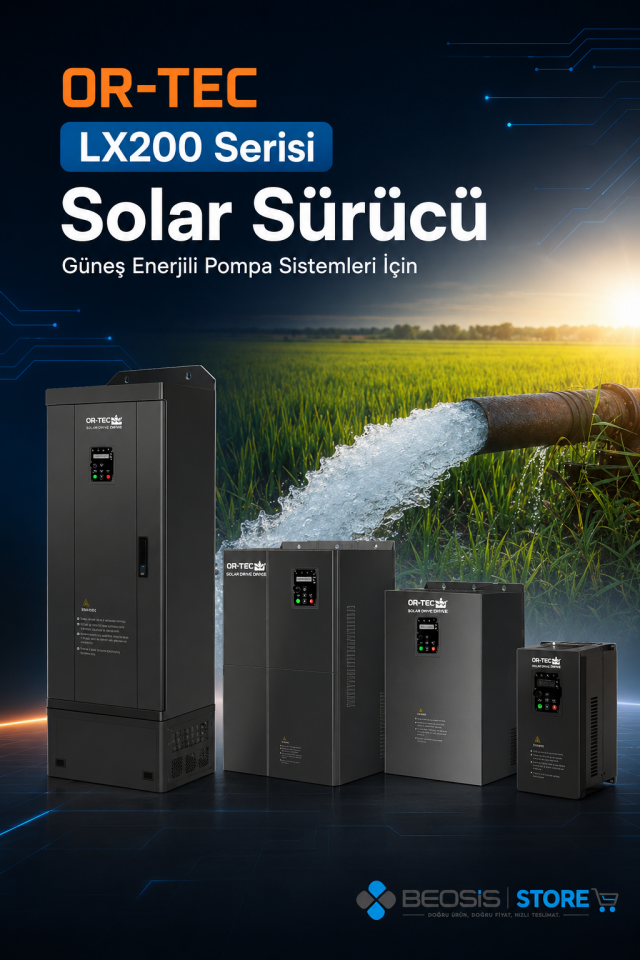 OR-TEC SOLAR SÜRÜCÜ LX200 Serisi 07ORLX2R2G OR-TEC SOLAR SÜRÜCÜ 2.2KW 3HP 450VDC 3x220V