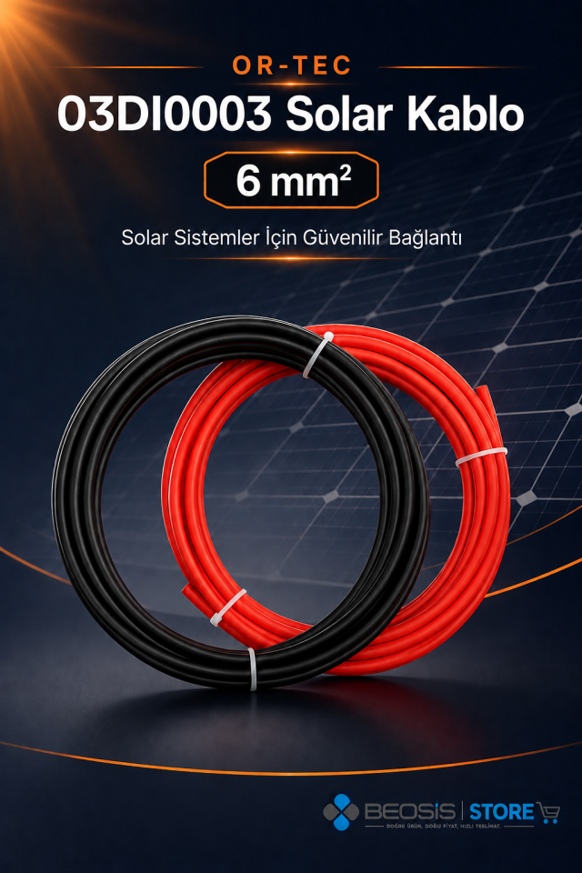 OR-TEC AKSESUARALAR 03DI0003 Solar Kablo 6mm
