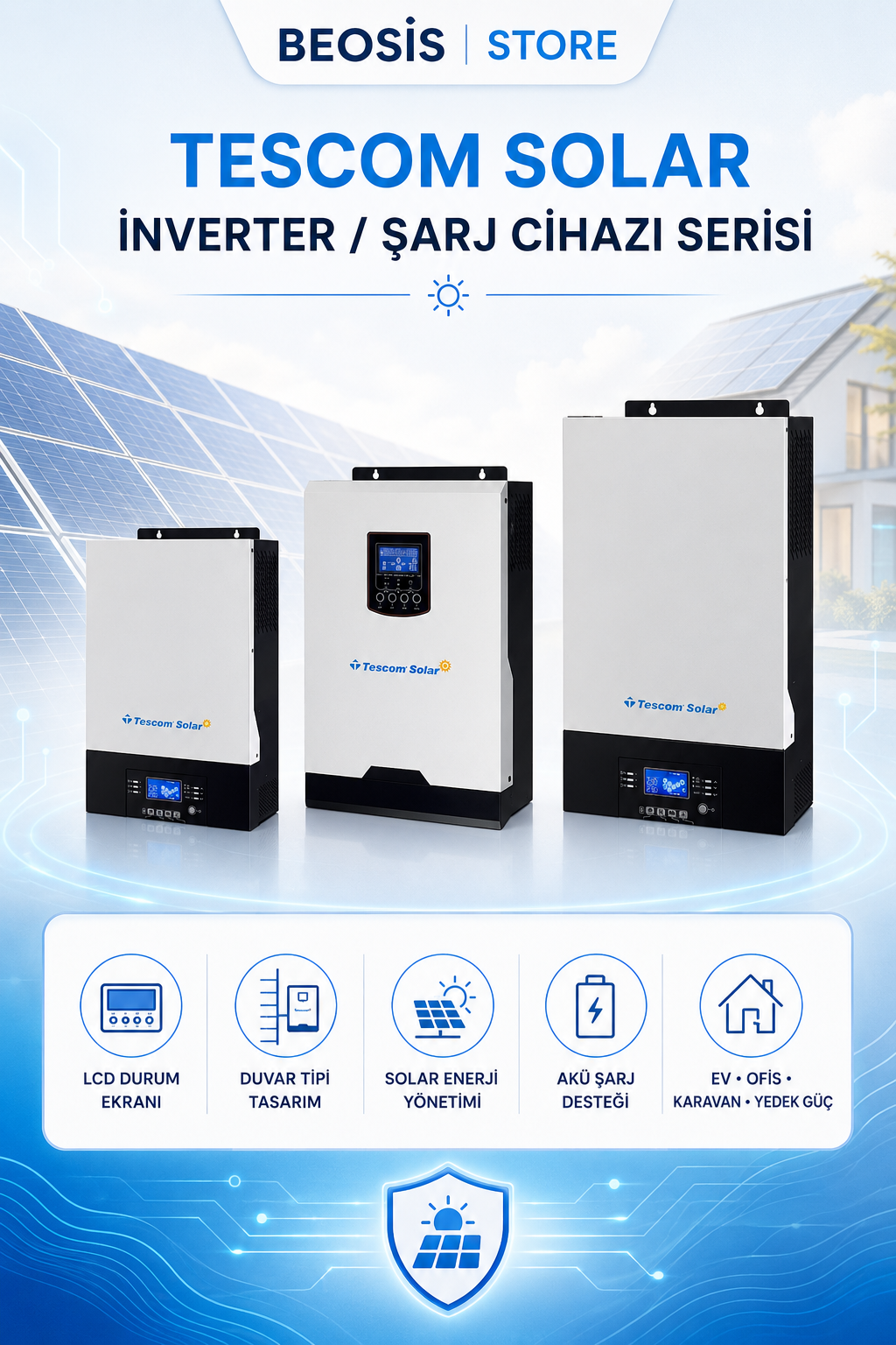 TESCOM SSCMPPT MPPT SOLAR CHARGER SCC-MPPT 25A 600W