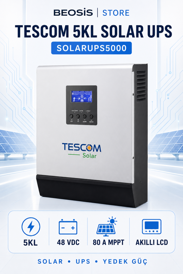 TESCOM 5KL SOLARUPS5000 5KL 48VDC 80A MPPT CHARGER