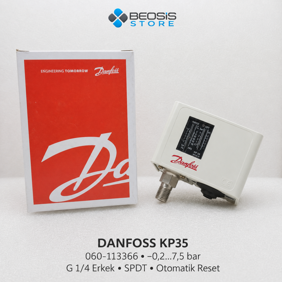 DANFOSS 060-113366 KP35 (0.2/7.5 BAR) PRESOSTAT