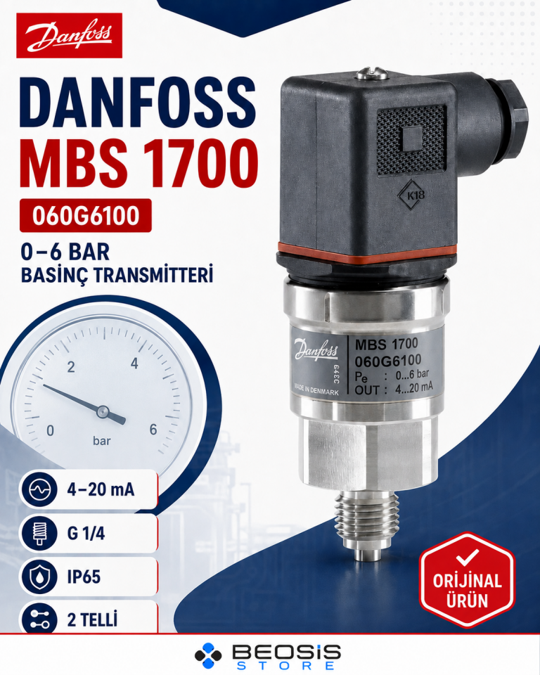 DANFOSS 060G6100 MBS 1700 0-6  bar Basınç Transmitteri
