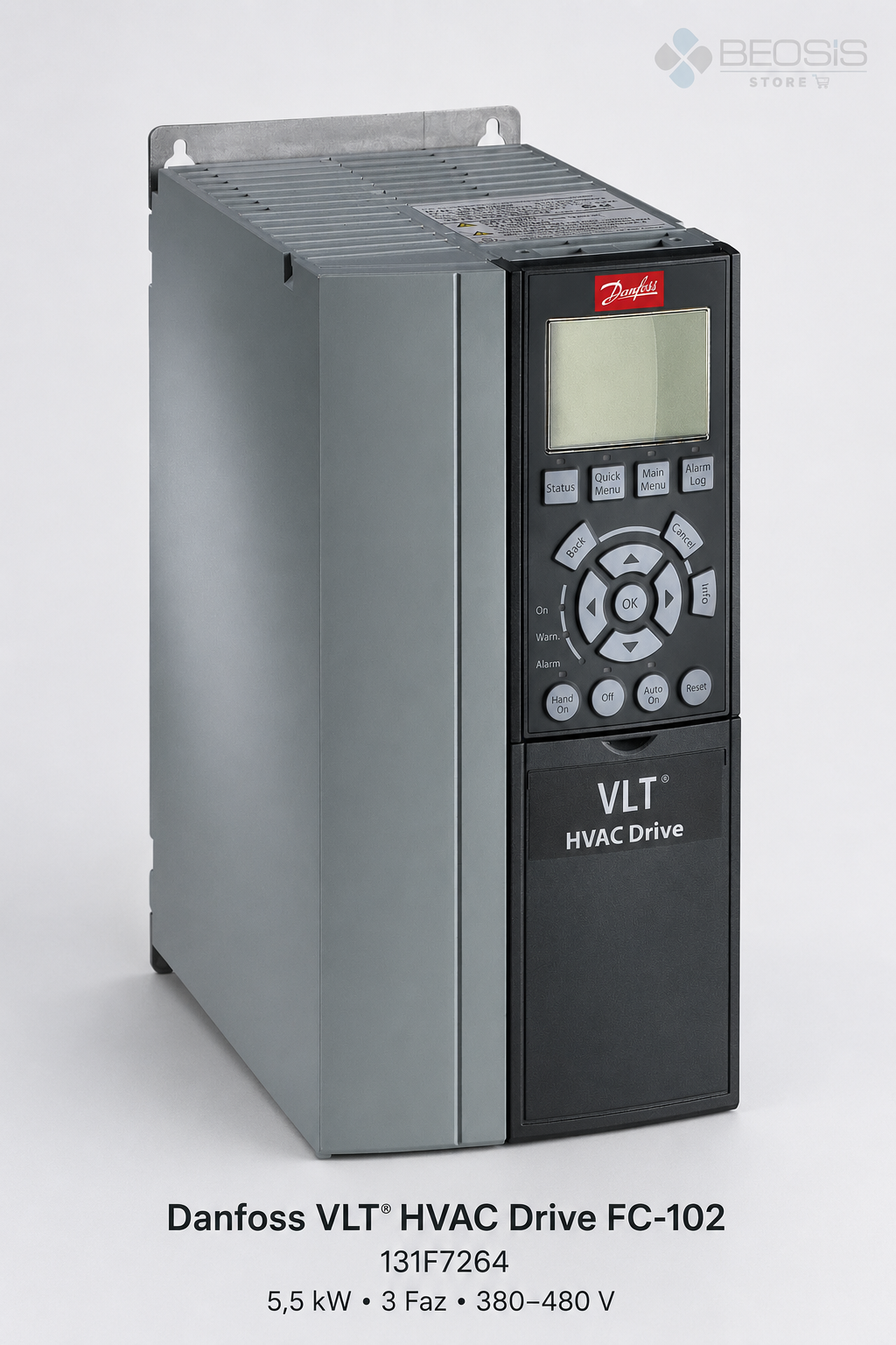 Danfoss VLT HVAC Drive FC-102 5,5 kW 380-480 V IP20 Frekans Konvertörü