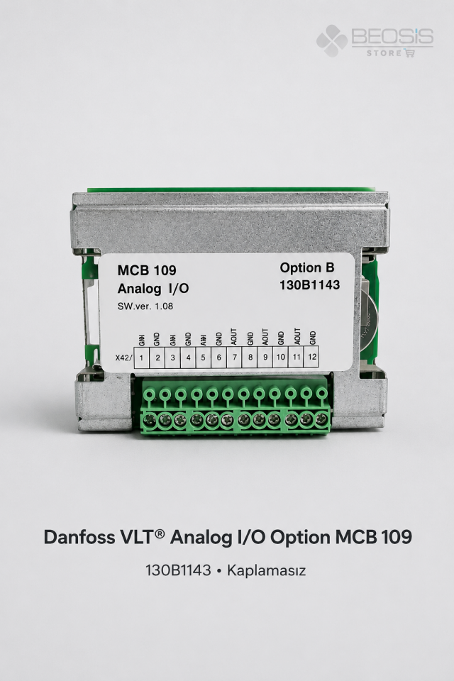Danfoss VLT Analog I/O MCB 109 Opsiyon Kartı Kaplamasız
