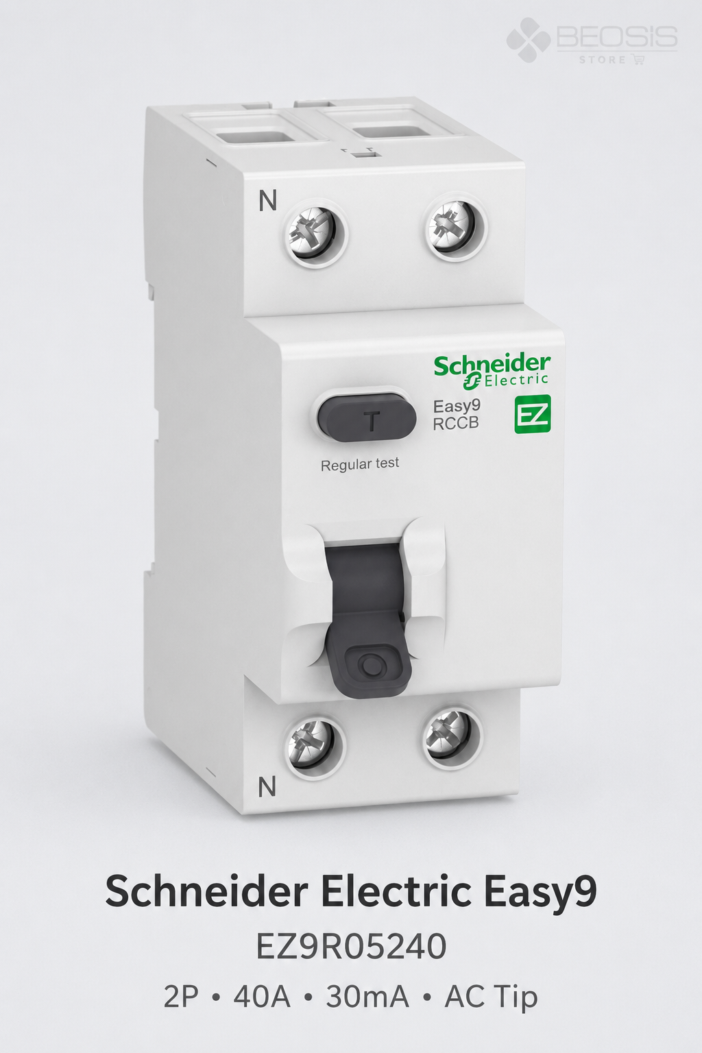 Schneider Electric Easy9 EZ9R05240 2P 40A 30mA AC Tip Kaçak Akım Koruma Rölesi