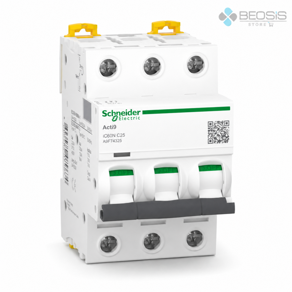 Schneider Electric Acti9 iC60N A9F74325 3P C25 6kA Otomatik Sigorta