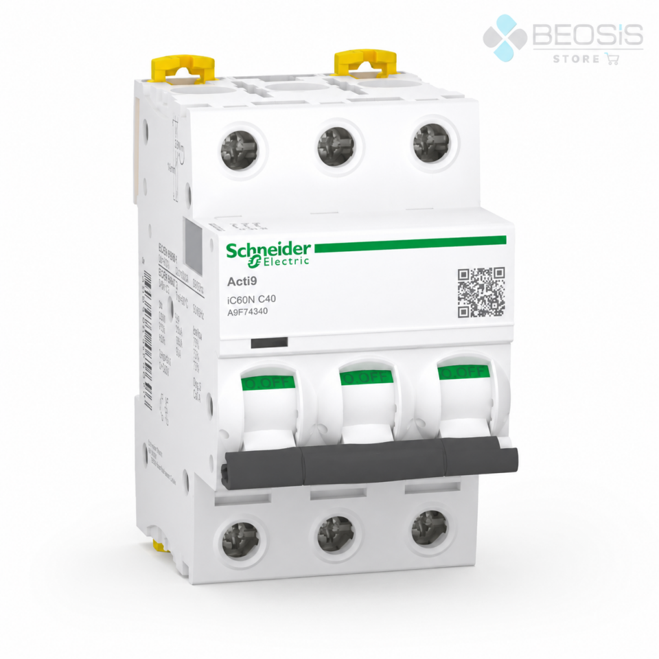 Schneider Electric Acti9 iC60N A9F74340 3P C40 6kA Otomatik Sigorta