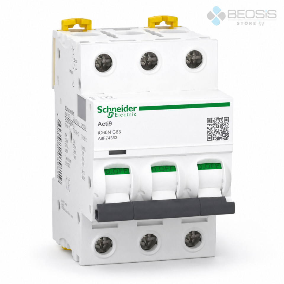Schneider Electric Acti9 iC60N A9F74363 3P C63 6kA Otomatik Sigorta