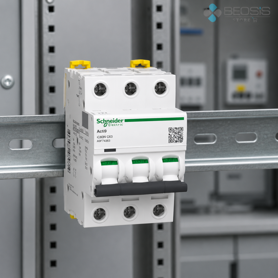 Schneider Electric Acti9 iC60N A9F74363 3P C63 6kA Otomatik Sigorta