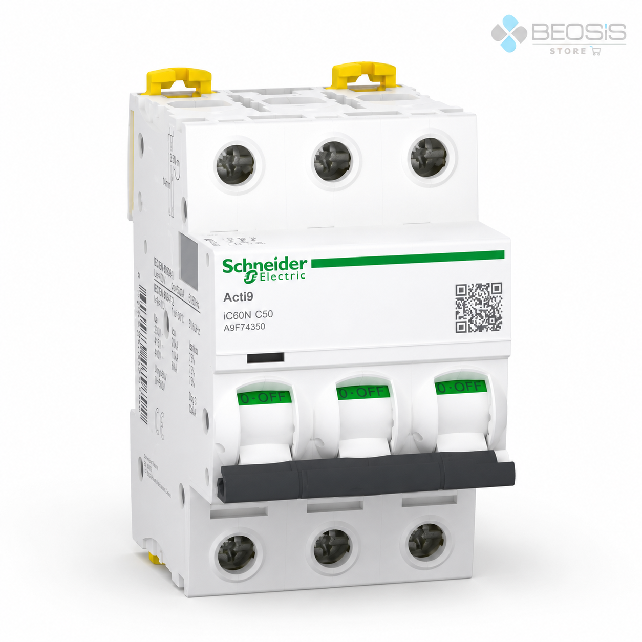 Schneider Electric Acti9 iC60N A9F74350 3P C50 6kA Otomatik Sigorta