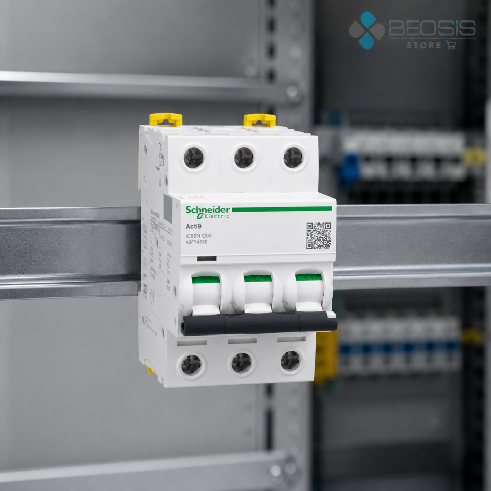 Schneider Electric Acti9 iC60N A9F74350 3P C50 6kA Otomatik Sigorta