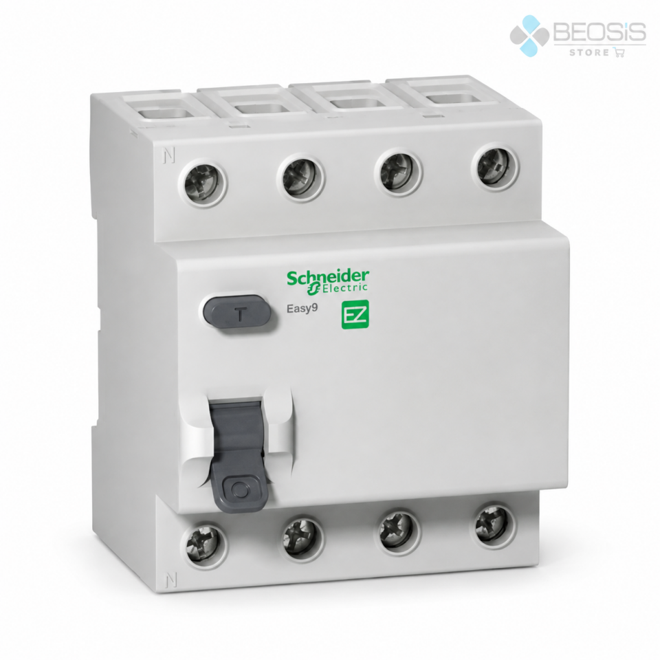 Schneider Electric Easy9 EZ9R05463 4P 63A 30mA AC Tip Kaçak Akım Koruma Rölesi