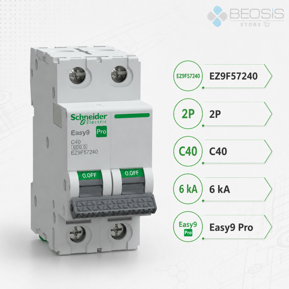 Schneider Electric Easy9 Pro EZ9F57240 2P C40 6kA Otomatik Sigorta
