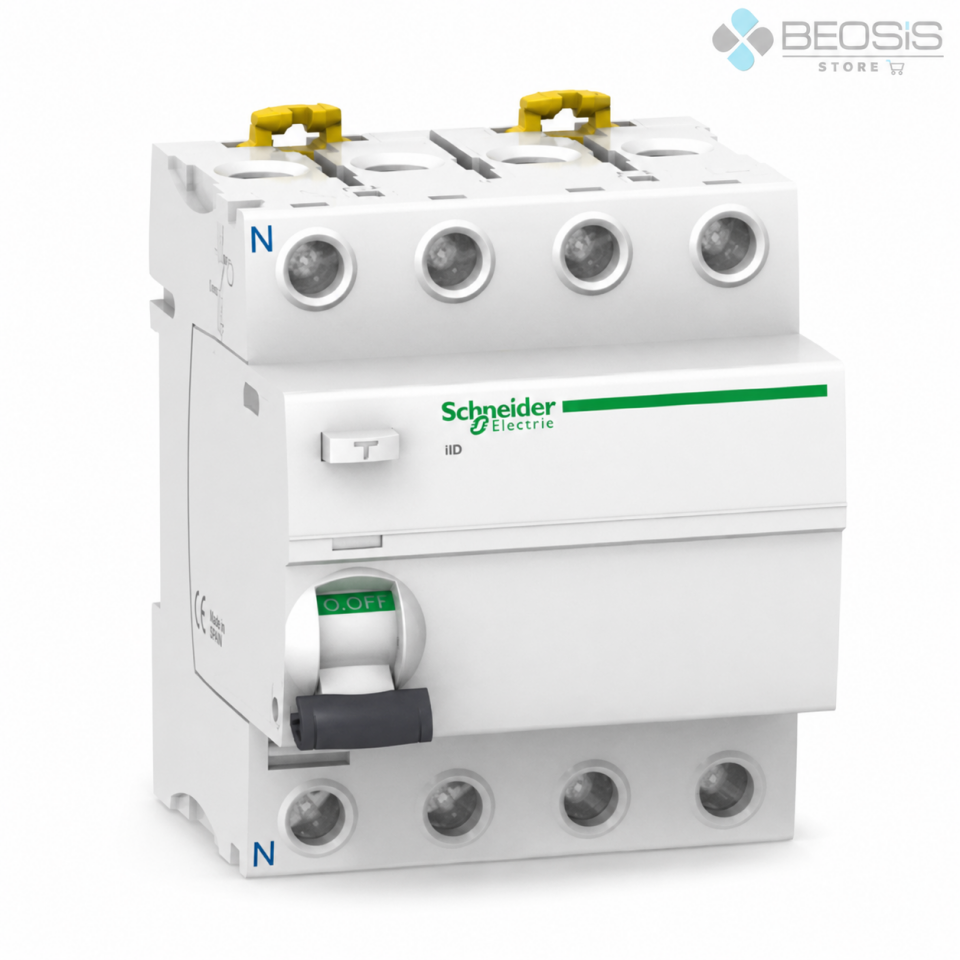 Schneider Electric Acti9 iID A9R61440 A-SI Tip 4P 40A 30mA Kaçak Akım Koruma Rölesi