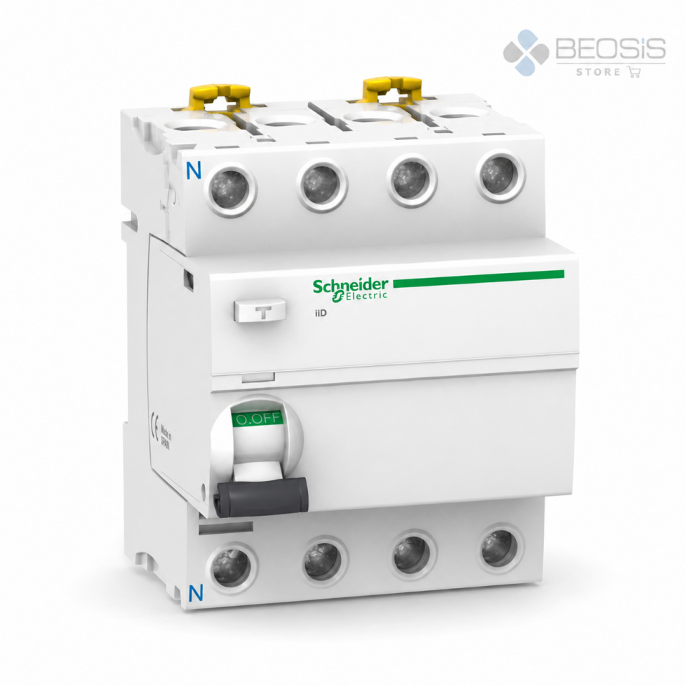 Schneider Electric Acti9 iID A9R61463 A-SI Tip 4P 63A 30mA Kaçak Akım Koruma Rölesi
