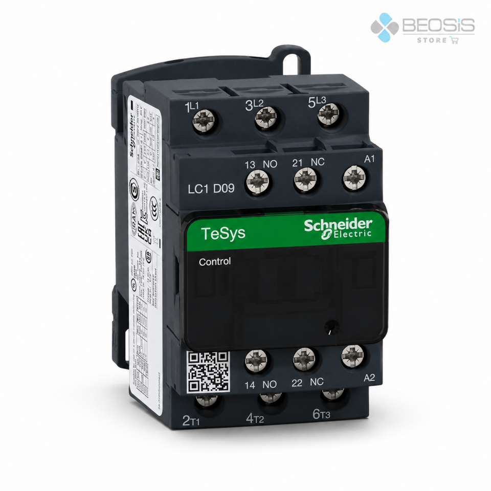 Schneider Electric TeSys D LC1D09M7 3P 9A 4kW 220VAC Bobin Güç Kontaktörü