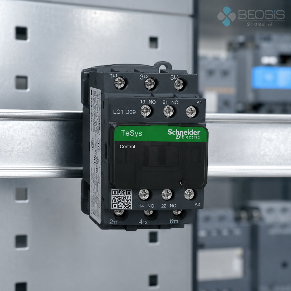 Schneider Electric TeSys D LC1D09M7 3P 9A 4kW 220VAC Bobin Güç Kontaktörü