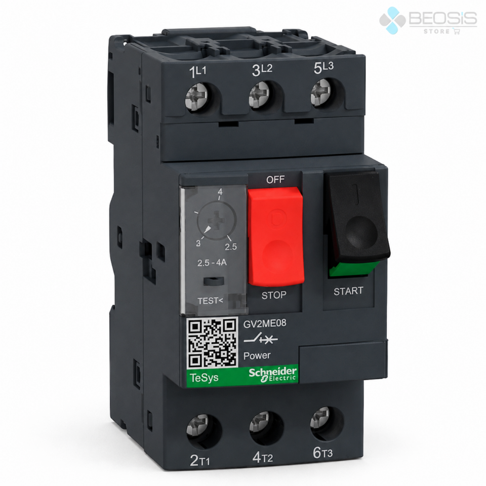 Schneider Electric TeSys GV2ME08 Motor Koruma Şalteri 2.5-4A