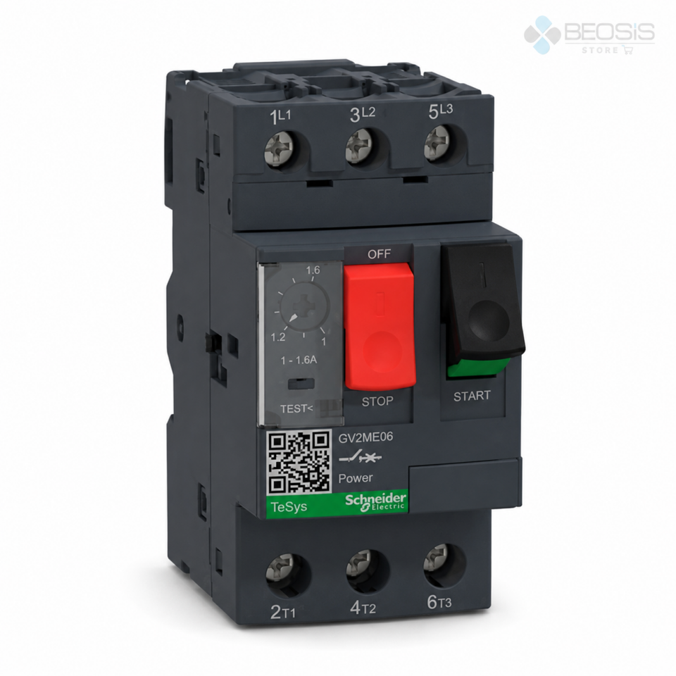 Schneider Electric TeSys GV2ME06 Motor Koruma Şalteri 1-1.6A
