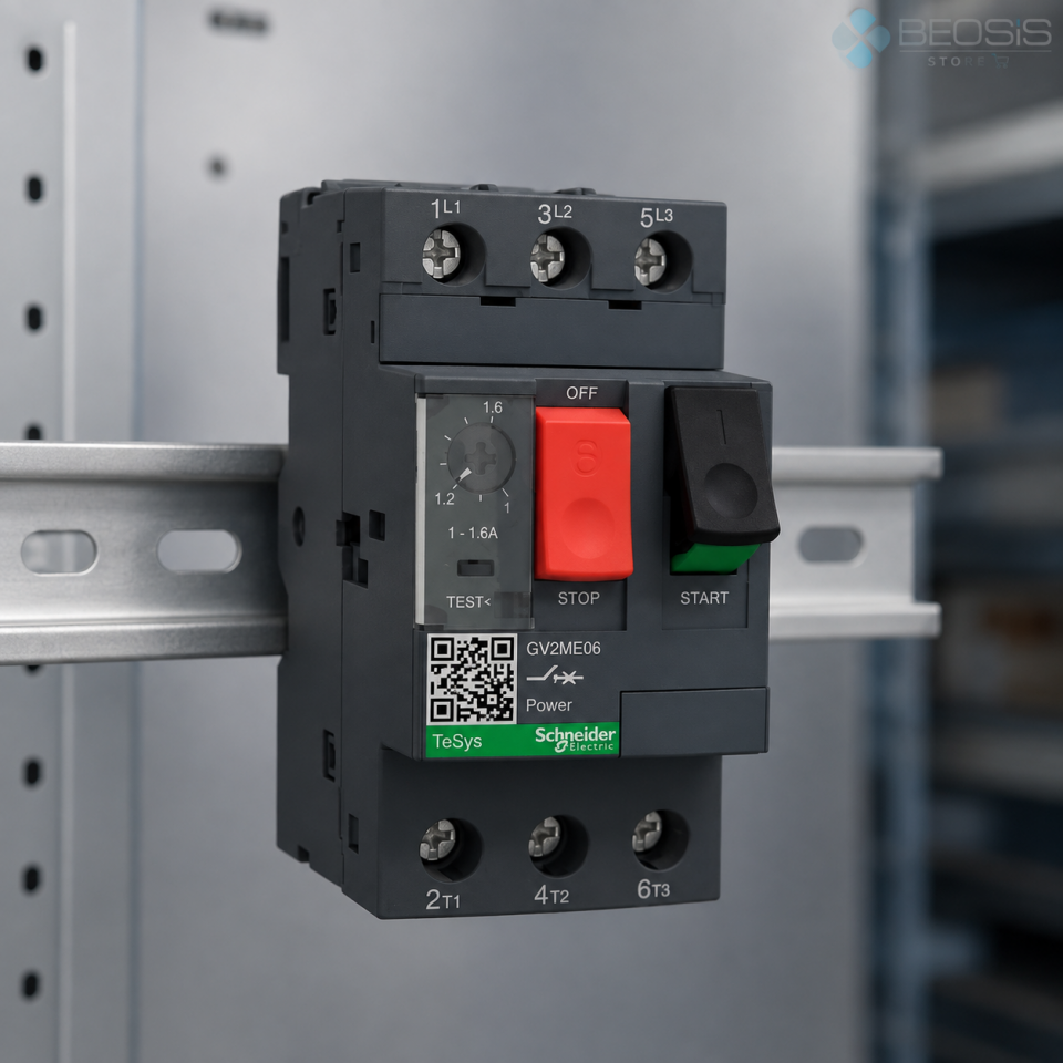 Schneider Electric TeSys GV2ME06 Motor Koruma Şalteri 1-1.6A