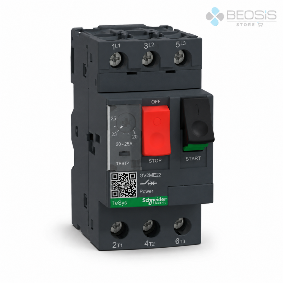 Schneider Electric TeSys GV2ME22 Motor Koruma Şalteri 20-25A