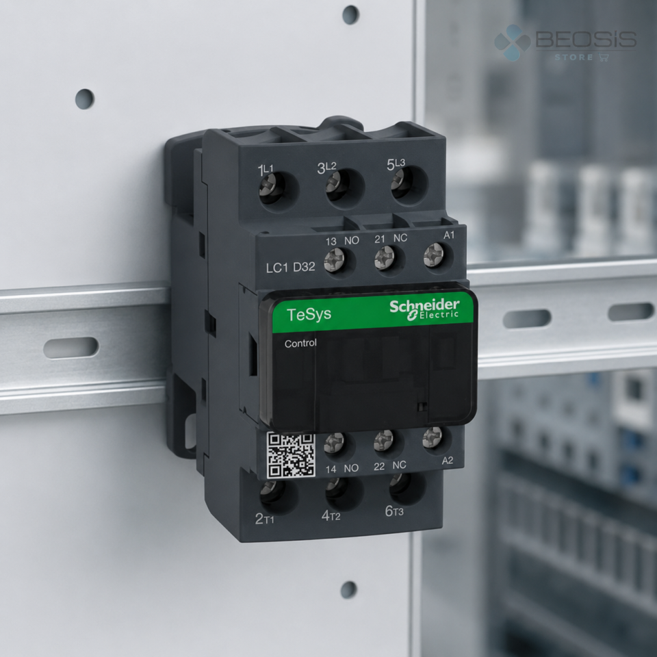 Schneider Electric TeSys D LC1D32M7 3P 32A 15kW 220VAC Bobin Güç Kontaktörü
