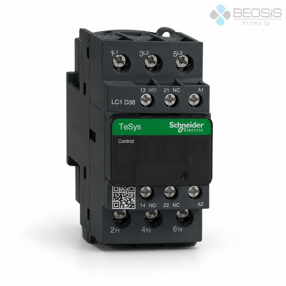 Schneider Electric TeSys D LC1D38M7 3P 38A 18.5kW 220VAC Bobin Güç Kontaktörü