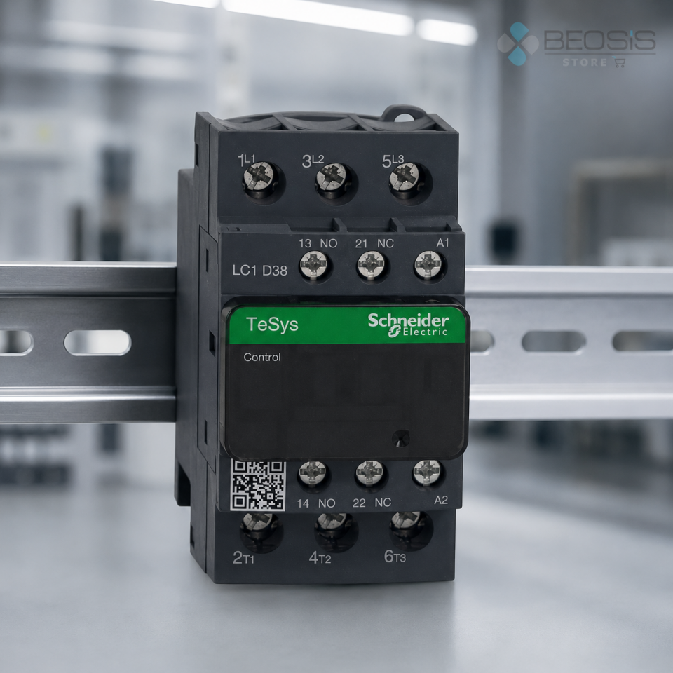 Schneider Electric TeSys D LC1D38M7 3P 38A 18.5kW 220VAC Bobin Güç Kontaktörü