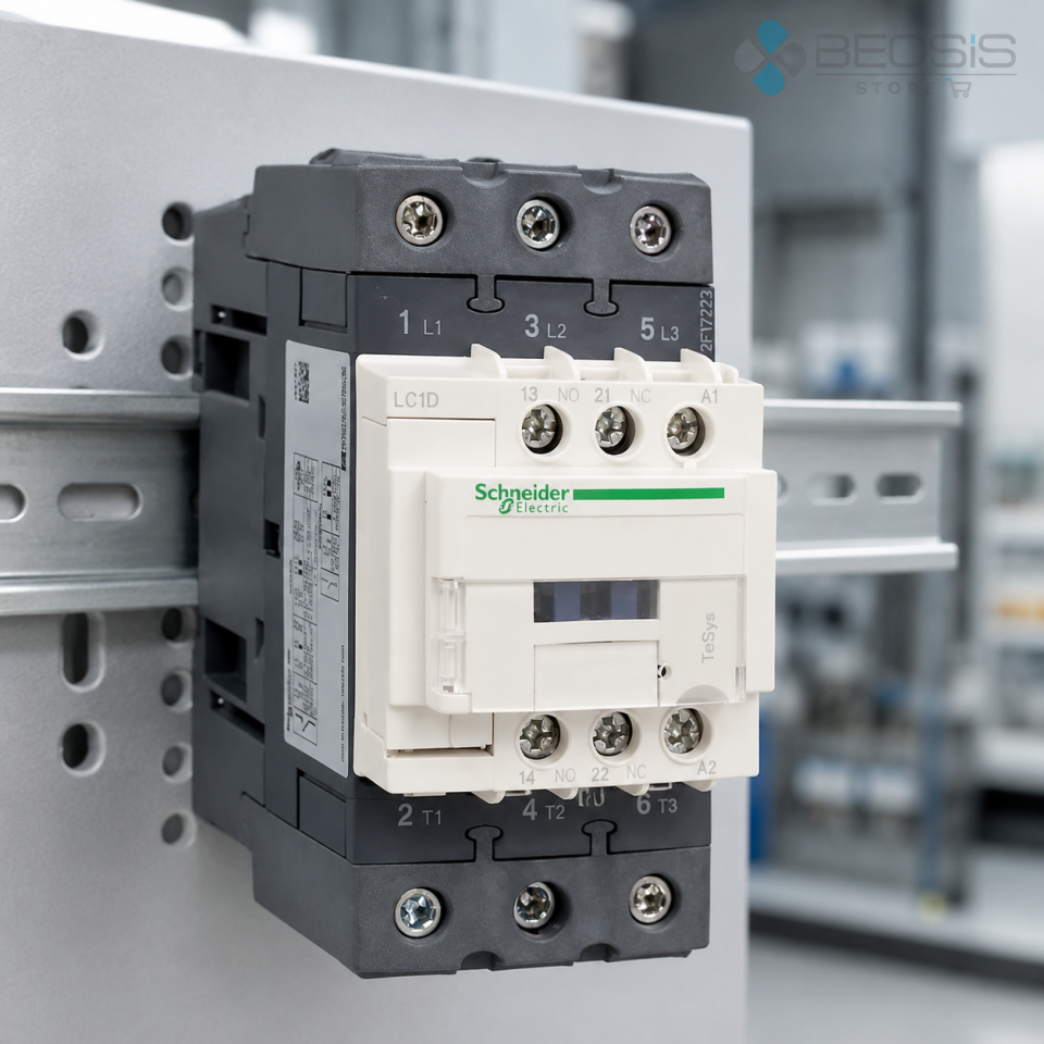 Schneider Electric TeSys D LC1D65AM7 3P 65A 30kW 220VAC Bobin Güç Kontaktörü