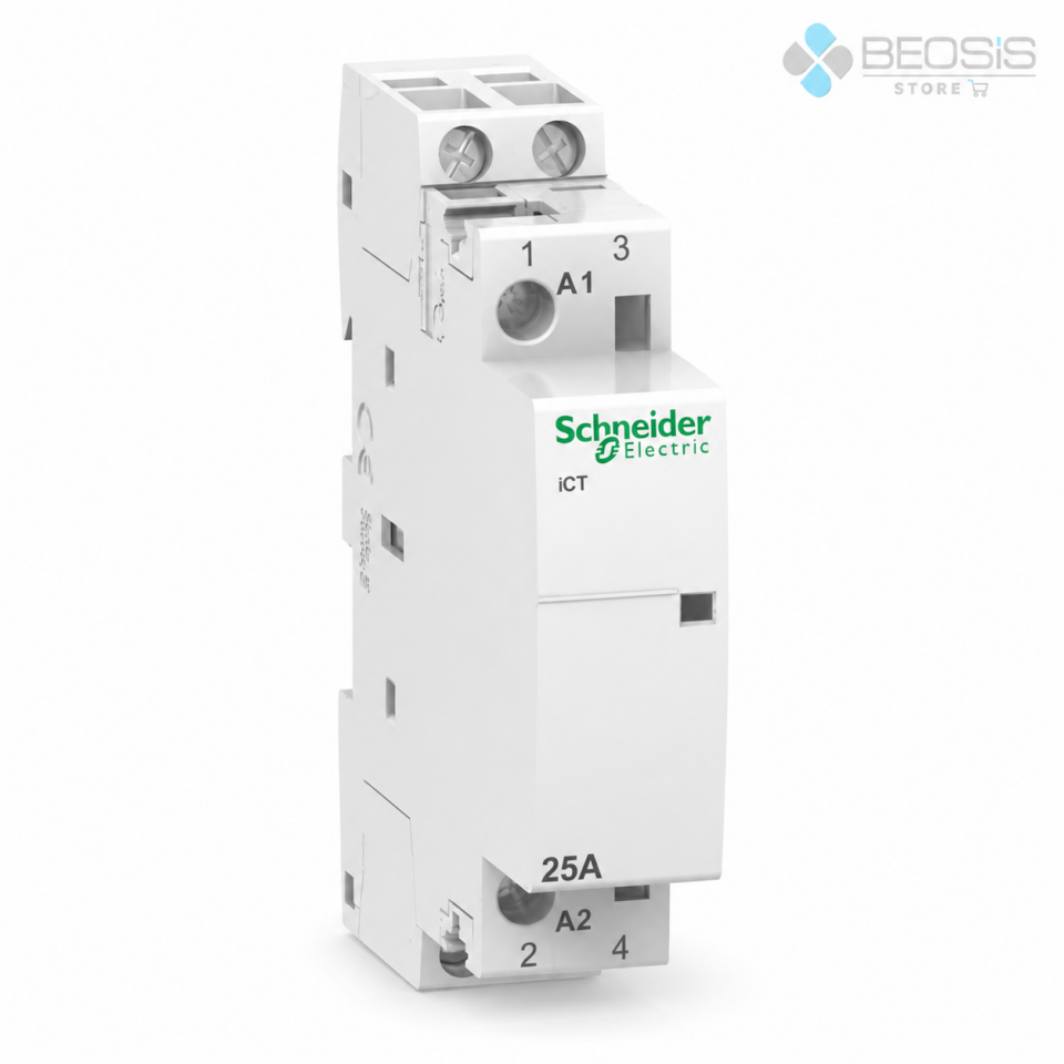 Schneider Electric Acti9 iCT A9C20732 25A 2NO 230–240 V AC Modüler Kontaktör