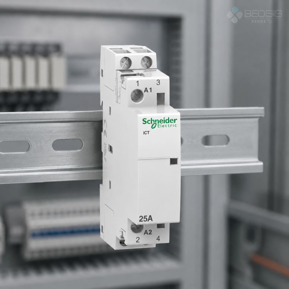 Schneider Electric Acti9 iCT A9C20732 25A 2NO 230–240 V AC Modüler Kontaktör