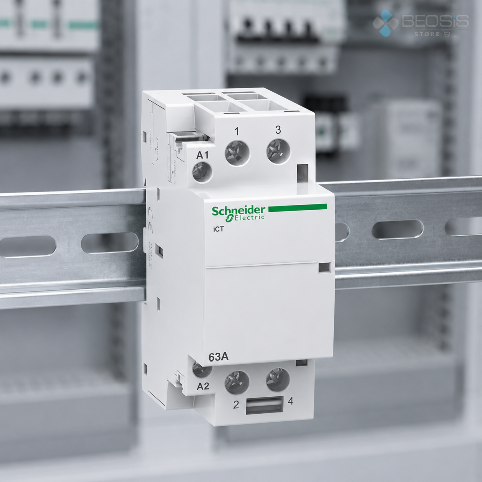 Schneider Electric Acti9 iCT A9C20862 63A 2NO 220–240 V AC Modüler Kontaktör