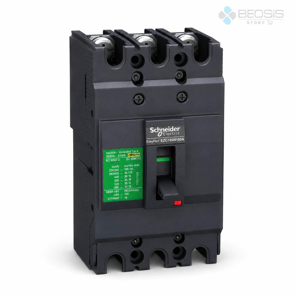 Schneider Electric EasyPact EZC100N3063 TMD 3P 63A 25kA Kompakt Şalter