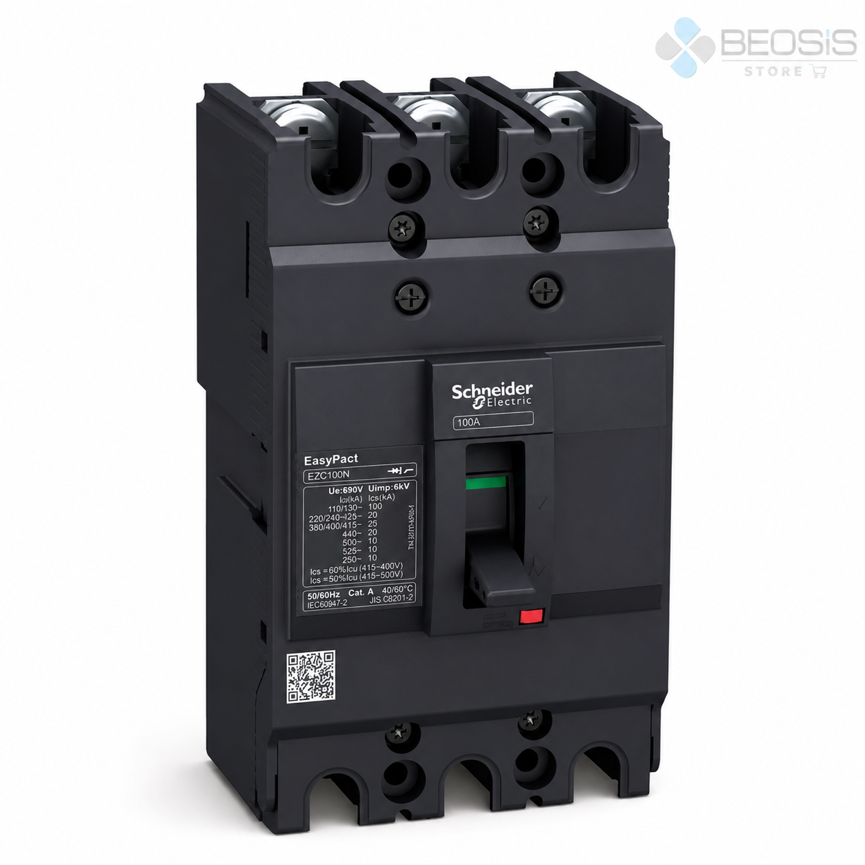Schneider Electric EasyPact EZC100N3100 TMD 3P 100A 25kA Kompakt Şalter