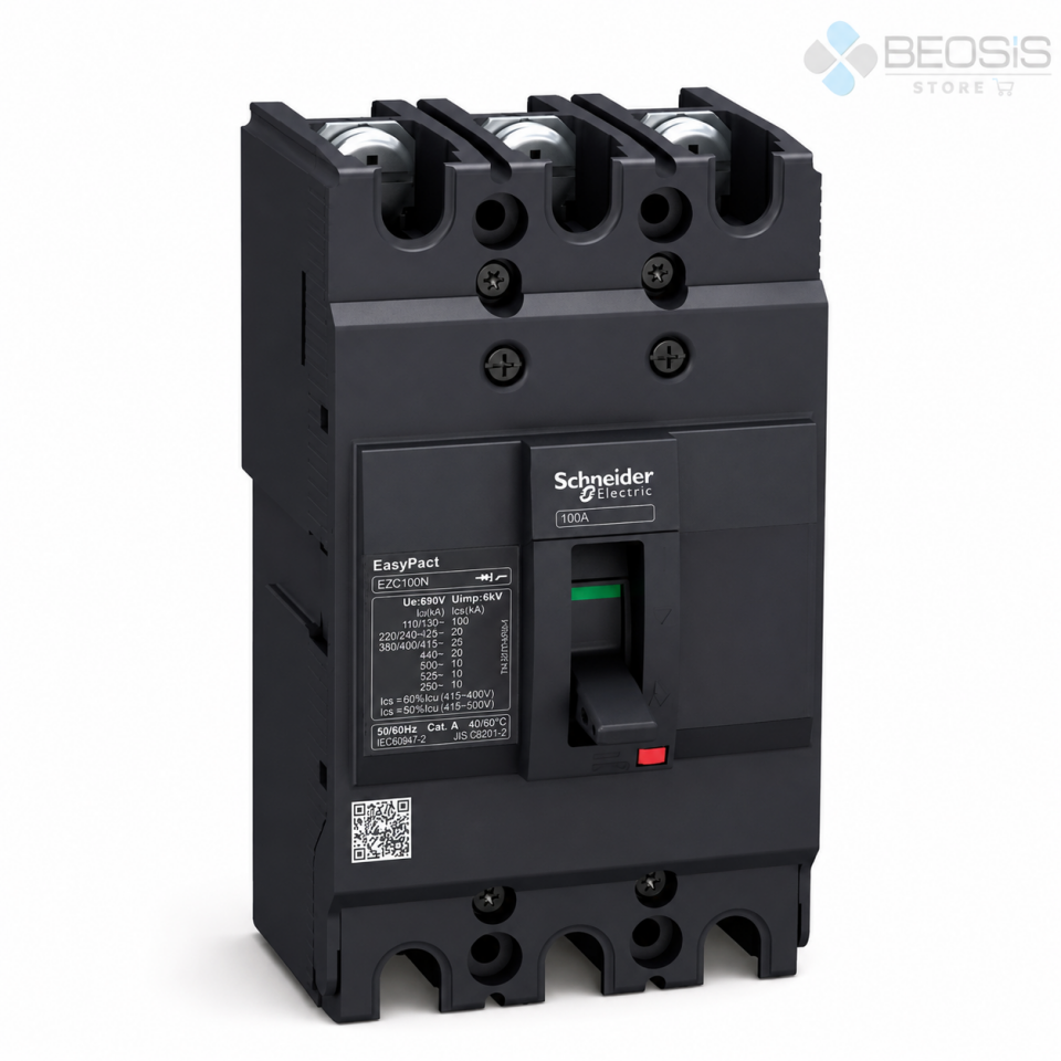 Schneider Electric EasyPact EZC100N3100 TMD 3P 100A 25kA Kompakt Şalter