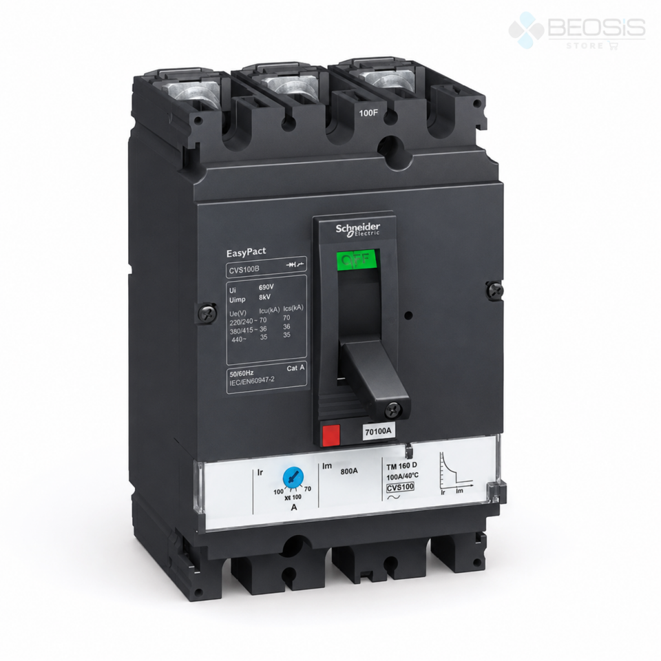 Schneider Electric EasyPact LV510307 CVS100B TMD 3P 100A 25kA Kompakt Şalter