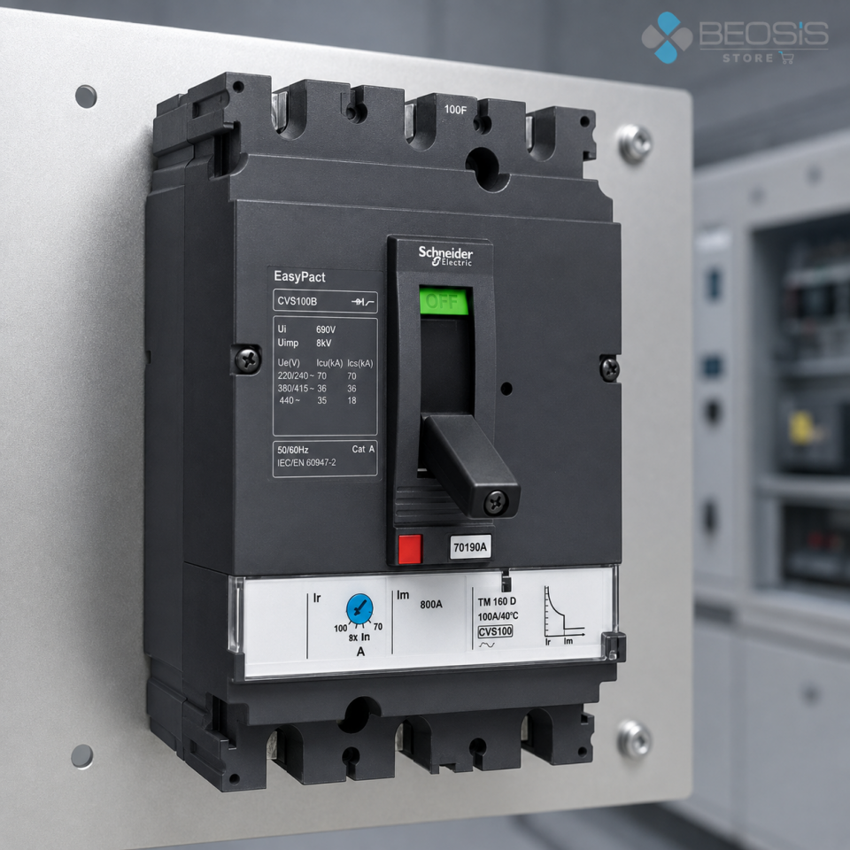 Schneider Electric EasyPact LV510307 CVS100B TMD 3P 100A 25kA Kompakt Şalter