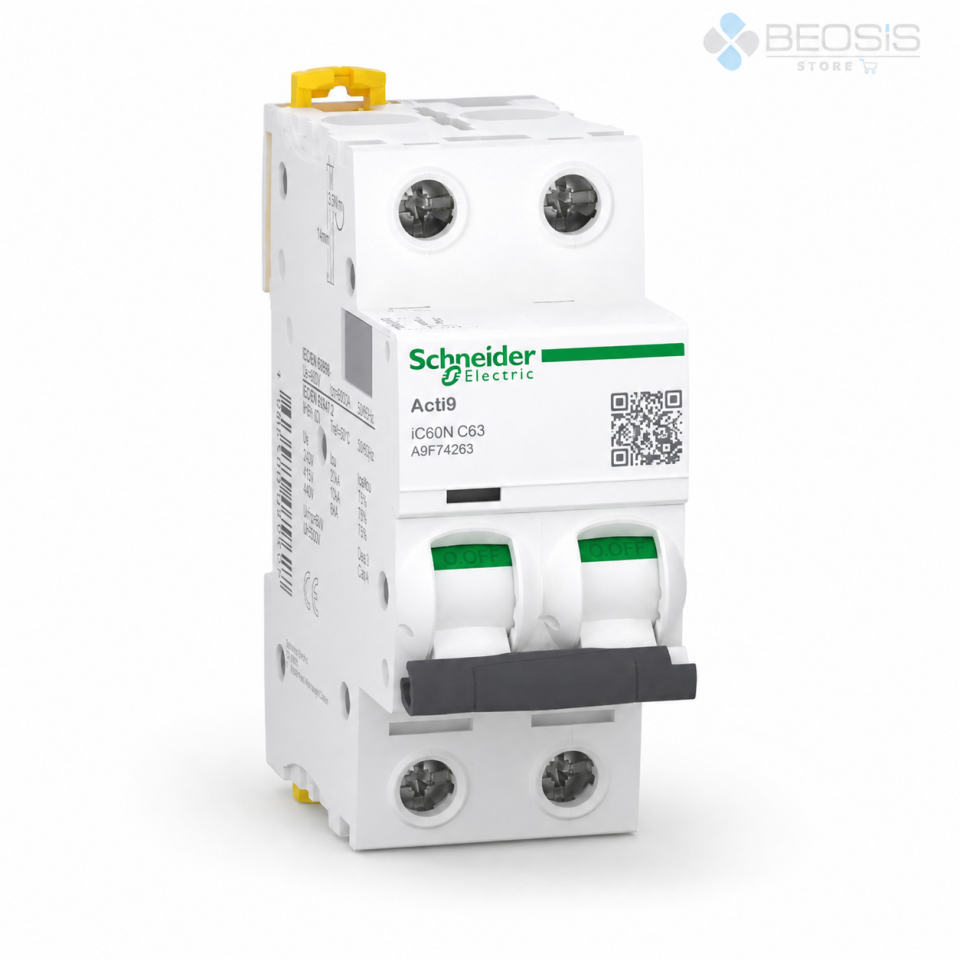 Schneider Electric Acti9 iC60N A9F74263 2P C63 6kA Otomatik Sigorta