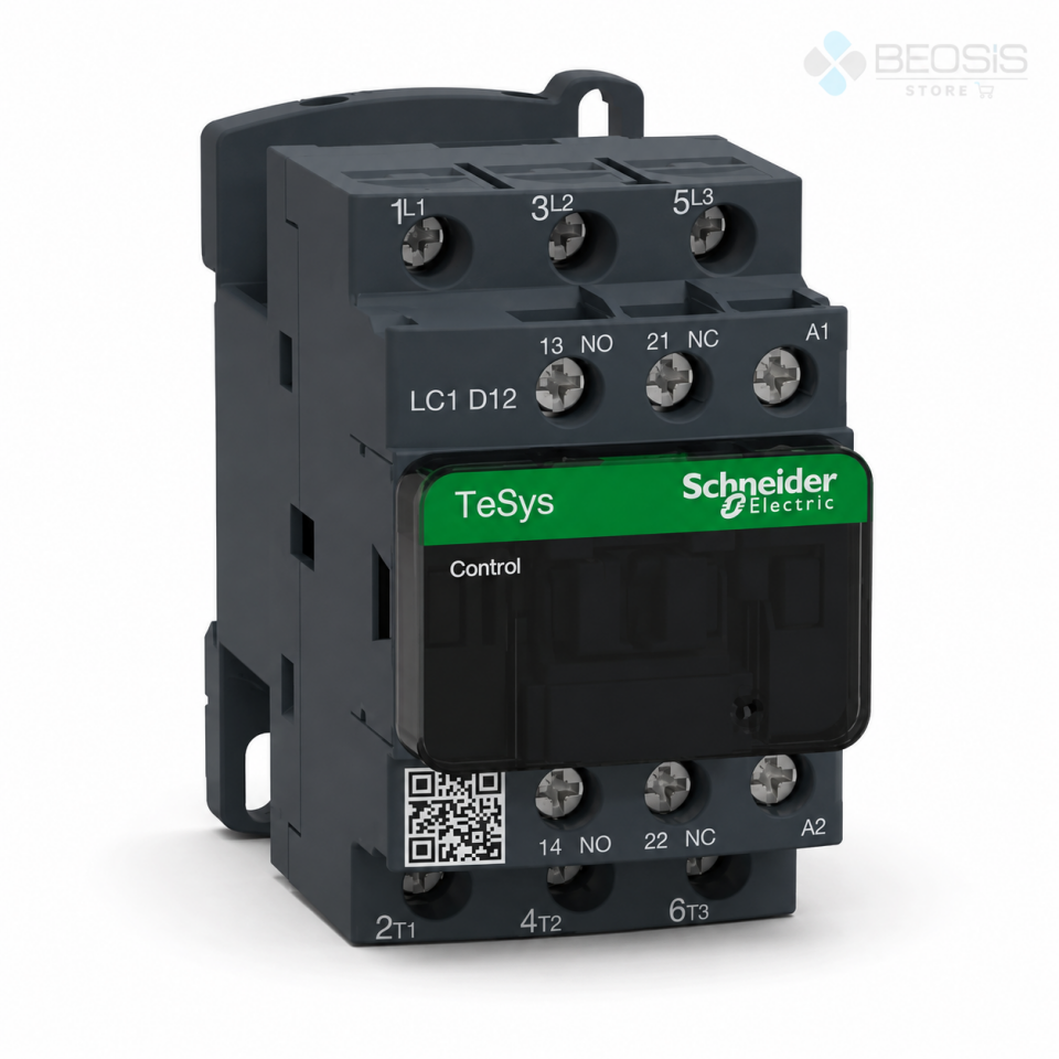 Schneider Electric TeSys D LC1D12M7 3P 12A 5.5kW 220VAC Bobin Güç Kontaktörü