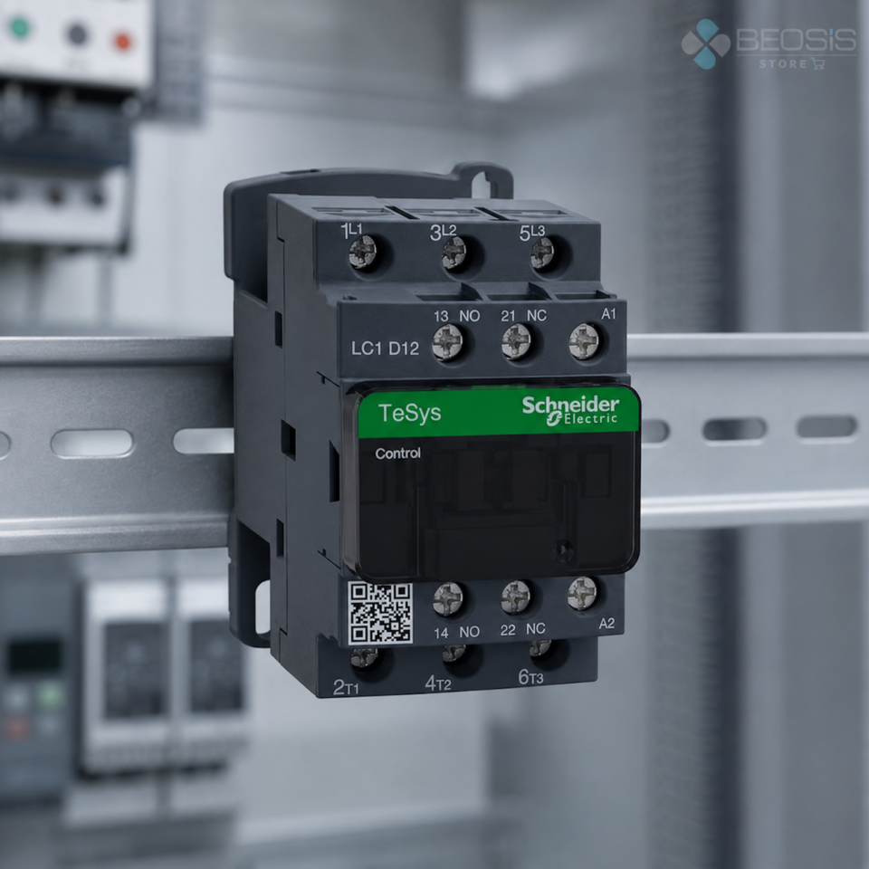 Schneider Electric TeSys D LC1D12M7 3P 12A 5.5kW 220VAC Bobin Güç Kontaktörü