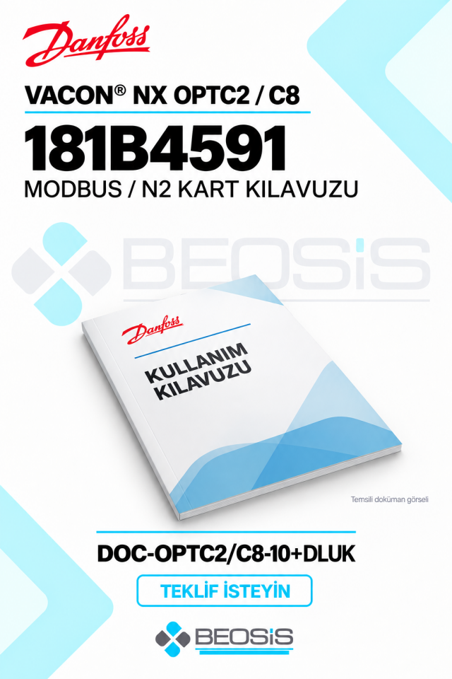 Danfoss 181B4591 VACON NX OPTC2 C8 Modbus N2 Kart Kullanım Kılavuzu