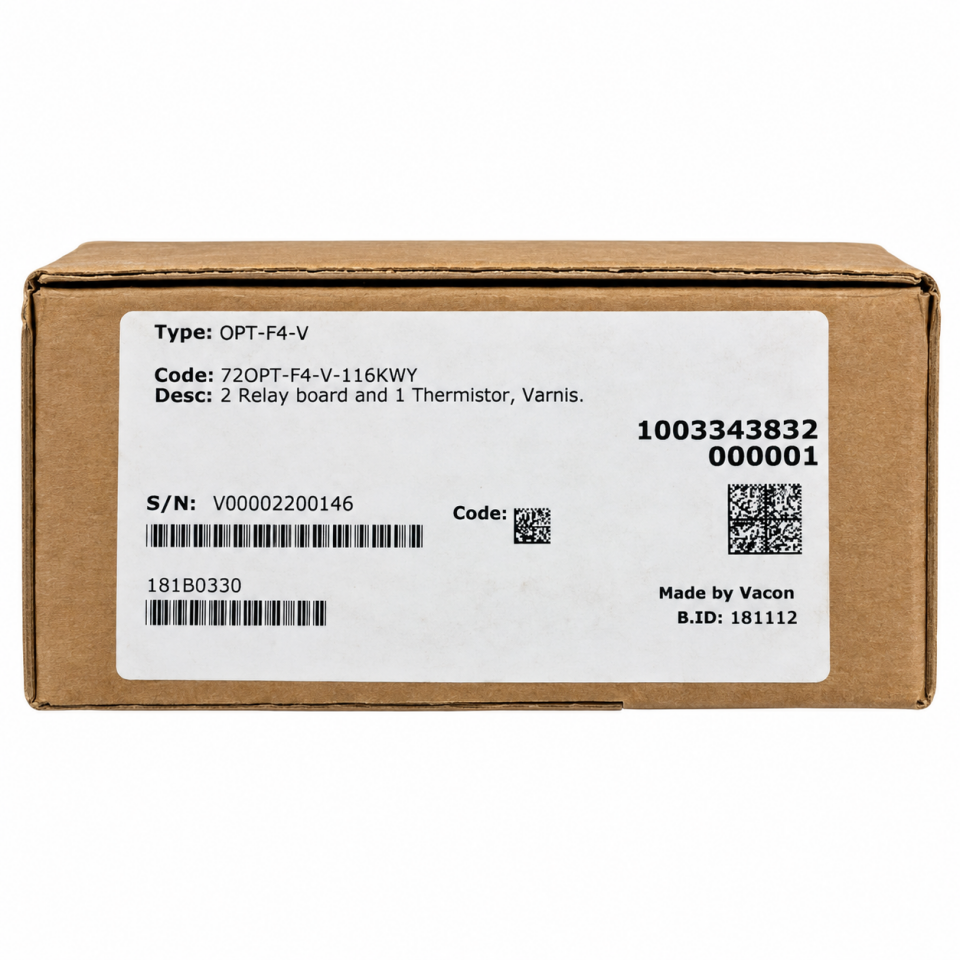 Danfoss 181B0330 OPT-F4-V VACON 100 2 Röle Çıkışlı ve Termistör Girişli Opsiyon Kartı