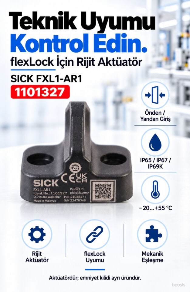 SICK FXL1-AR1 flexLock RFID emniyet kilidi aktüatörü 1101327