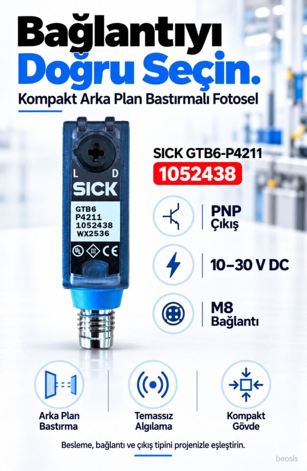 SICK GTB6-P4211 arka plan bastırmalı fotosel 1052438