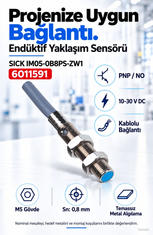 SICK IM05-0B8PS-ZW1 endüktif yaklaşım sensörü 6011591